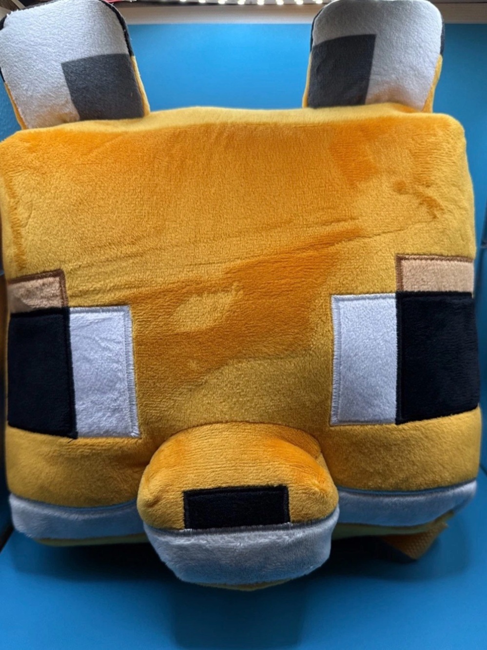 Minecraft Fox 12.5” Orange Plush Backpack for Kids School - New